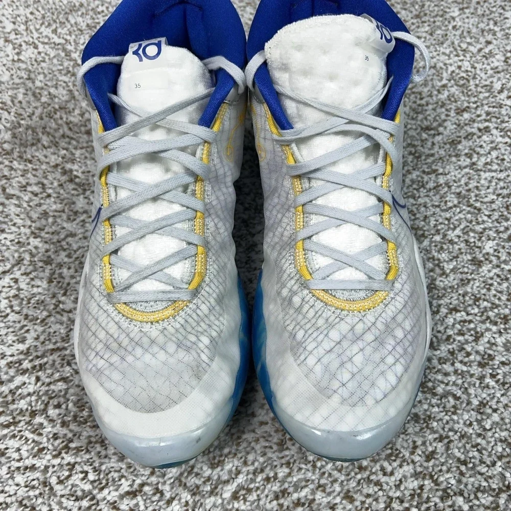 Nike Shoes Mens Size 11 White Zoom KD 12 Warriors Basketball Mid Top Sneakers